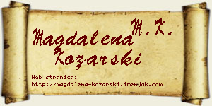 Magdalena Kozarski vizit kartica